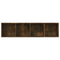 vidaXL Book Cabinet/TV Cabinet Smoked Oak 143x30x36cm Engineered Wood
