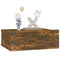 vidaXL Floating Nightstand Smoked Oak 40x30x15 cm Engineered Wood