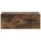 vidaXL Floating Nightstand Smoked Oak 40x30x15 cm Engineered Wood
