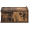 vidaXL Floating Nightstand Smoked Oak 40x30x15 cm Engineered Wood
