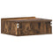vidaXL Floating Nightstand Smoked Oak 40x30x15 cm Engineered Wood