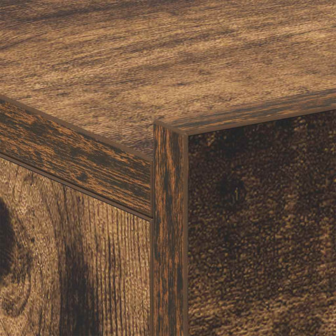 vidaXL Floating Nightstand Smoked Oak 40x30x15 cm Engineered Wood