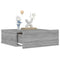 vidaXL Floating Nightstand Grey Sonoma 40x30x15 cm Engineered Wood