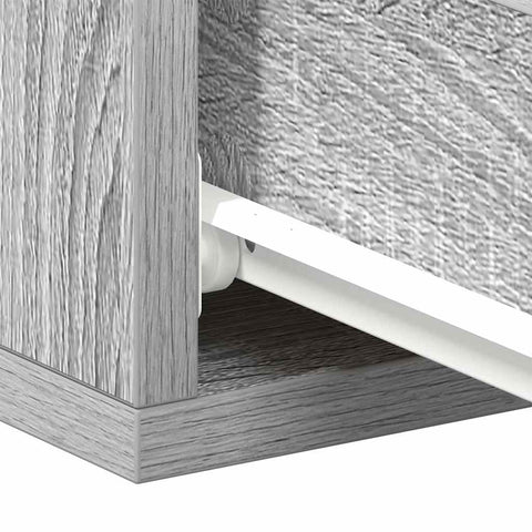 vidaXL Floating Nightstand Grey Sonoma 40x30x15 cm Engineered Wood