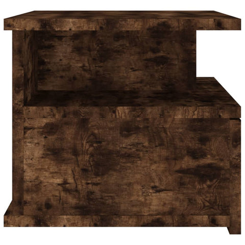 vidaXL Floating Nightstand Smoked Oak 40x31x27 cm Engineered Wood