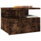 vidaXL Floating Nightstand 2 pcs Smoked Oak 40x31x27 cm Engineered Wood
