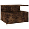 vidaXL Floating Nightstand 2 pcs Smoked Oak 40x31x27 cm Engineered Wood