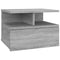 vidaXL Floating Nightstand Grey Sonoma 40x31x27 cm Engineered Wood