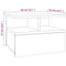 vidaXL Floating Nightstand Grey Sonoma 40x31x27 cm Engineered Wood
