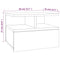 vidaXL Floating Nightstand 2 pcs Grey Sonoma 40x31x27 cm Engineered Wood
