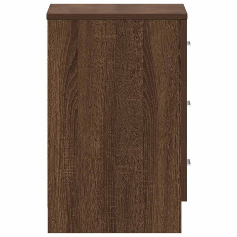 vidaXL Bedside Cabinet Brown Oak 38x35x56 cm Engineered Wood