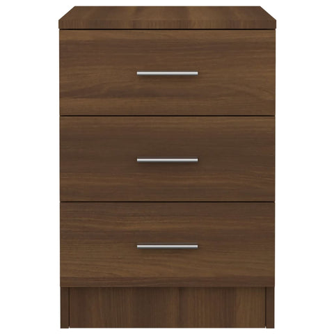 vidaXL Bedside Cabinets 2 pcs Brown Oak 38x35x56 cm Engineered Wood