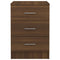 vidaXL Bedside Cabinets 2 pcs Brown Oak 38x35x56 cm Engineered Wood