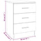 vidaXL Bedside Cabinets 2 pcs Brown Oak 38x35x56 cm Engineered Wood