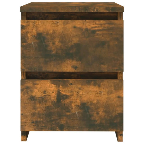 vidaXL Bedside Cabinet Smoked Oak 30x30x40 cm Engineered Wood