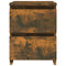 vidaXL Bedside Cabinet Smoked Oak 30x30x40 cm Engineered Wood