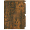 vidaXL Bedside Cabinet Smoked Oak 30x30x40 cm Engineered Wood