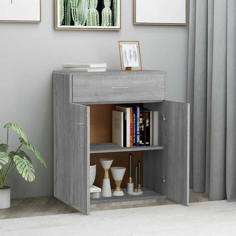 vidaXL Sideboard Grey Sonoma 60x30x75 cm Engineered Wood