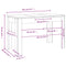 vidaXL Dining Table Smoked Oak 120x60x76 cm Engineered Wood