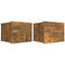 vidaXL Bedside Cabinets 2 pcs Smoked Oak 40x30x30 cm Engineered Wood