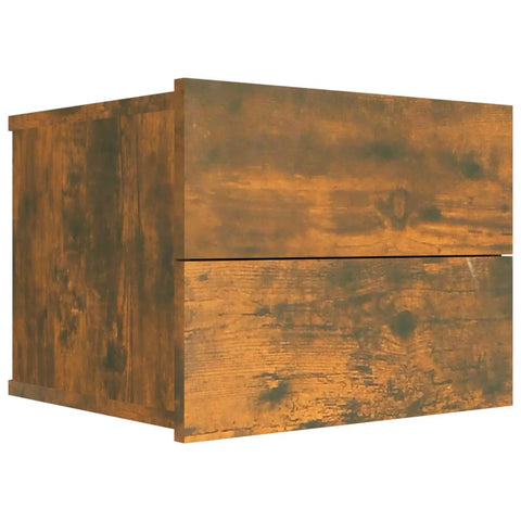 vidaXL Bedside Cabinets 2 pcs Smoked Oak 40x30x30 cm Engineered Wood