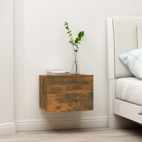 vidaXL Bedside Cabinets 2 pcs Smoked Oak 40x30x30 cm Engineered Wood