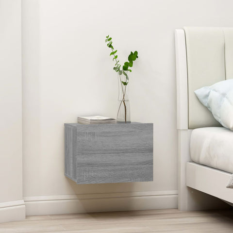 vidaXL Bedside Cabinets 2 pcs Grey Sonoma 40x30x30 cm Engineered Wood