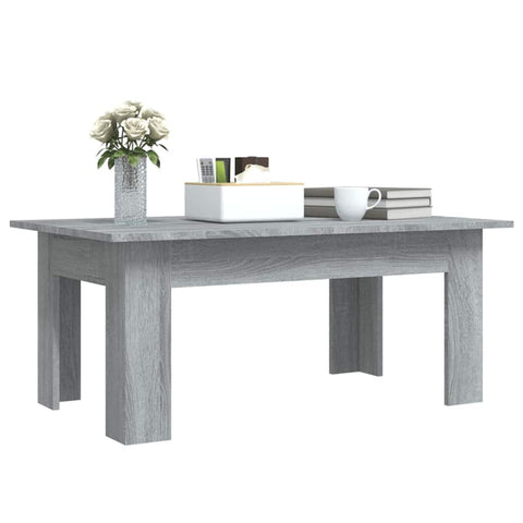 vidaXL Coffee Table Grey Sonoma 100x60x42 cm Engineered Wood