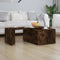 vidaXL Coffee Table Smoked Oak 150x50x35 cm Engineered Wood