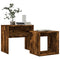vidaXL Nesting Coffee Tables 2 pcs Smoked Oak Engineered Wood