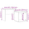 vidaXL Nesting Coffee Tables 2 pcs Smoked Oak Engineered Wood