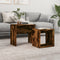 vidaXL Nesting Coffee Tables 2 pcs Smoked Oak Engineered Wood