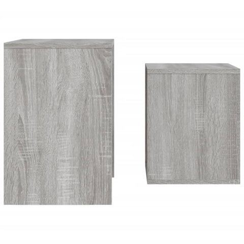 vidaXL Nesting Coffee Tables 2 pcs Grey Sonoma Engineered Wood