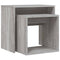 vidaXL Nesting Coffee Tables 2 pcs Grey Sonoma Engineered Wood