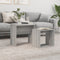 vidaXL Nesting Coffee Tables 2 pcs Grey Sonoma Engineered Wood