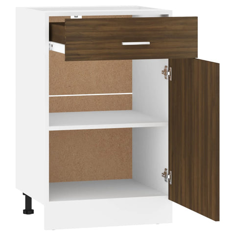 vidaXL Drawer Bottom Cabinet Lyon Brown Oak 50x46x81.5 cm Engineered Wood
