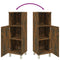 vidaXL Bathroom Cabinet Smoked Oak 30x30x95 cm Engineered Wood