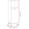 vidaXL Bathroom Cabinet Smoked Oak 30x30x95 cm Engineered Wood
