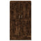 vidaXL Book Cabinet Smoked Oak 82.5x30.5x150 cm Engineered Wood