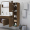 vidaXL Bathroom Cabinet Brown Oak 30x30x130 cm Engineered Wood