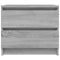 vidaXL Bed Cabinet Grey Sonoma 50x39x43.5 cm Engineered Wood