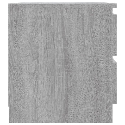 vidaXL Bed Cabinets 2 pcs Grey Sonoma 50x39x43.5 cm Engineered Wood
