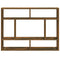 vidaXL Wall Shelf Smoked Oak 75x16x55 cm Engineered Wood