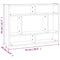 vidaXL Wall Shelf Grey Sonoma 75x16x55 cm Engineered Wood