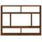 vidaXL Wall Shelf Brown Oak 75x16x55 cm Engineered Wood