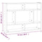 vidaXL Wall Shelf Brown Oak 75x16x55 cm Engineered Wood