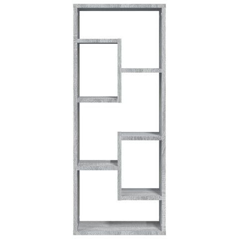 vidaXL Wall Shelf Grey Sonoma 36x16x90 cm Engineered Wood