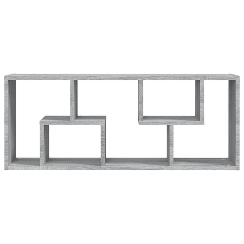 vidaXL Wall Shelf Grey Sonoma 36x16x90 cm Engineered Wood