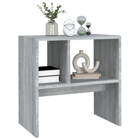 vidaXL Side Table Grey Sonoma 50x30x50 cm Engineered Wood