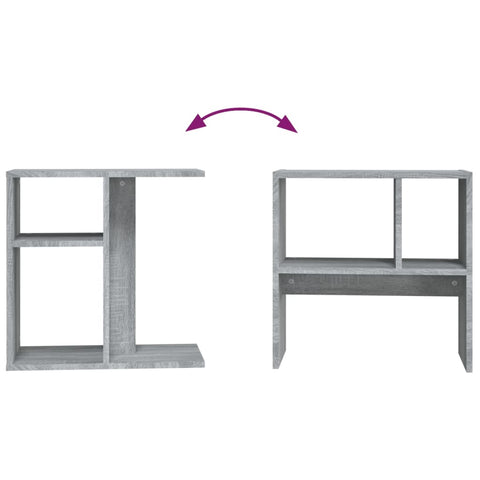 vidaXL Side Table Grey Sonoma 50x30x50 cm Engineered Wood